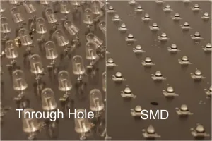 Componentes SMD en los paneles de mensajes variable (PMV)